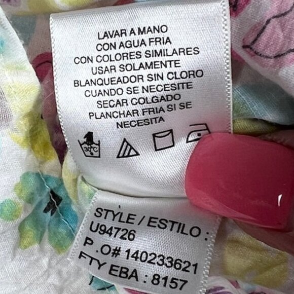 Sag Harbor Womens Button-down 3/4 Sleeve Tunic Plus Size 3X - Picture 7 of 7